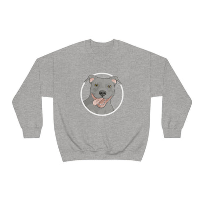 American Pit Bull Terrier Circle | Crewneck Sweatshirt - Detezi Designs-22328093633649176371