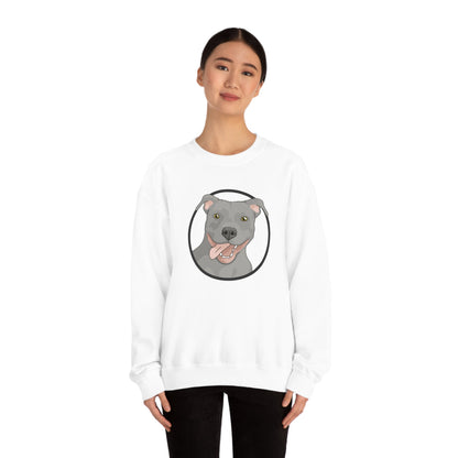 American Pit Bull Terrier Circle | Crewneck Sweatshirt - Detezi Designs-22328093633649176371