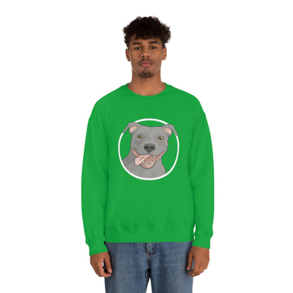 American Pit Bull Terrier Circle | Crewneck Sweatshirt - Detezi Designs-22328093633649176371