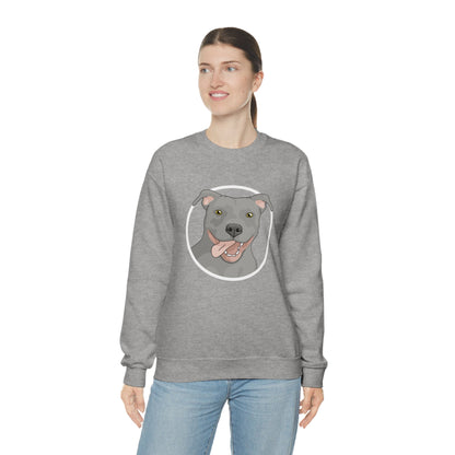 American Pit Bull Terrier Circle | Crewneck Sweatshirt - Detezi Designs-22328093633649176371