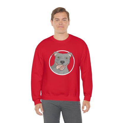 American Pit Bull Terrier Circle | Crewneck Sweatshirt - Detezi Designs-22328093633649176371