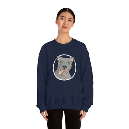 American Pit Bull Terrier Circle | Crewneck Sweatshirt - Detezi Designs-22328093633649176371