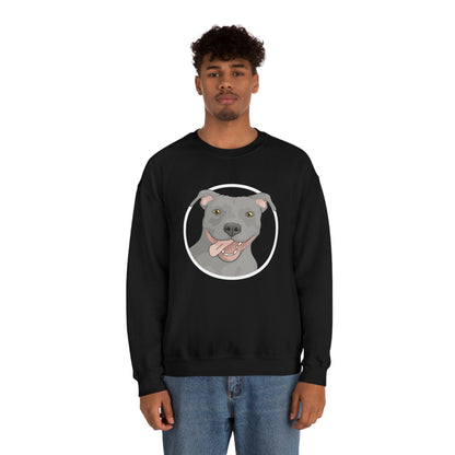 American Pit Bull Terrier Circle | Crewneck Sweatshirt - Detezi Designs-22328093633649176371