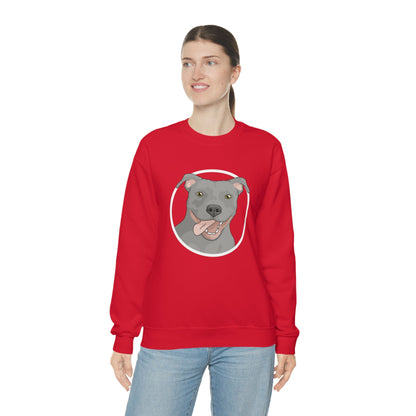 American Pit Bull Terrier Circle | Crewneck Sweatshirt - Detezi Designs-22328093633649176371