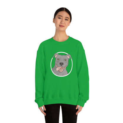 American Pit Bull Terrier Circle | Crewneck Sweatshirt - Detezi Designs-22328093633649176371