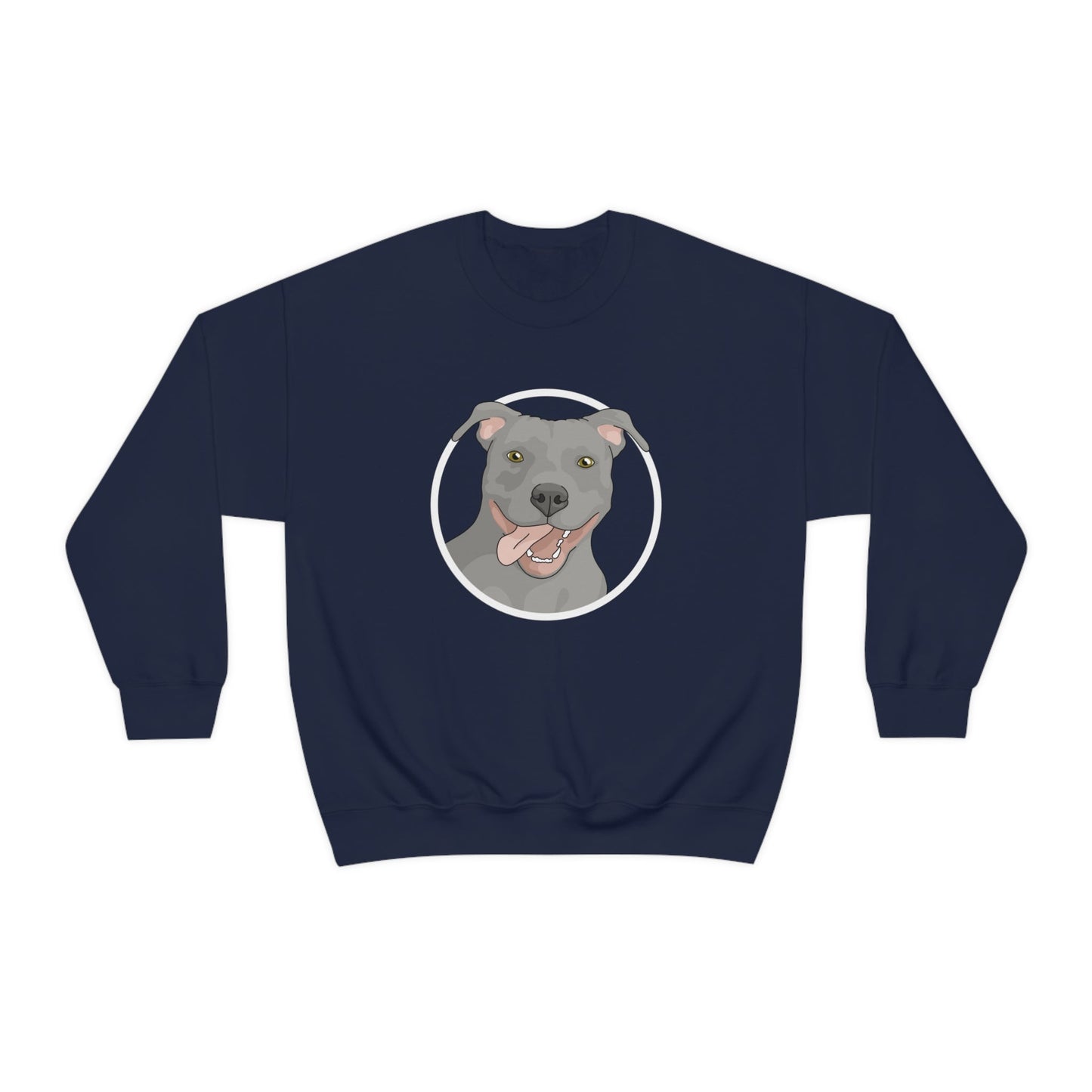 American Pit Bull Terrier Circle | Crewneck Sweatshirt - Detezi Designs-28941274283997724349