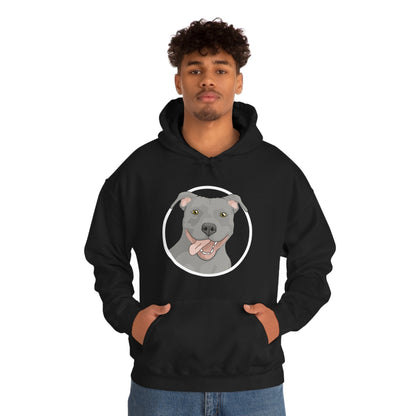 American Pit Bull Terrier Circle | Hooded Sweatshirt - Detezi Designs-25968813492190935648