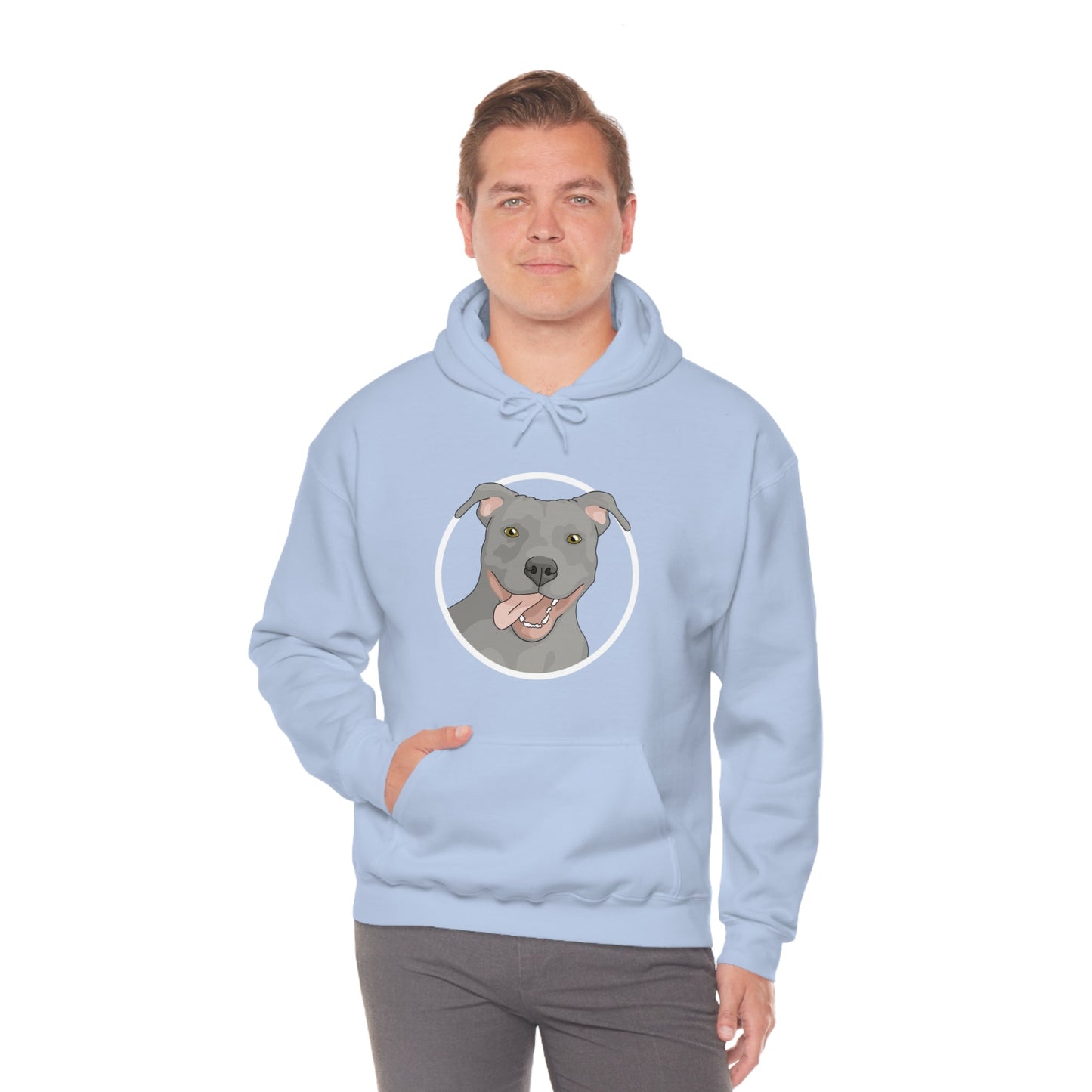 American Pit Bull Terrier Circle | Hooded Sweatshirt - Detezi Designs-25968813492190935648