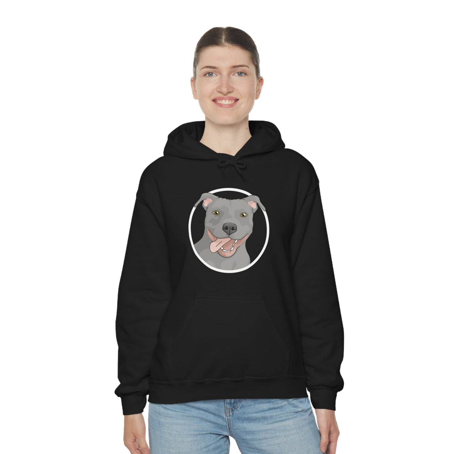 American Pit Bull Terrier Circle | Hooded Sweatshirt - Detezi Designs-25968813492190935648