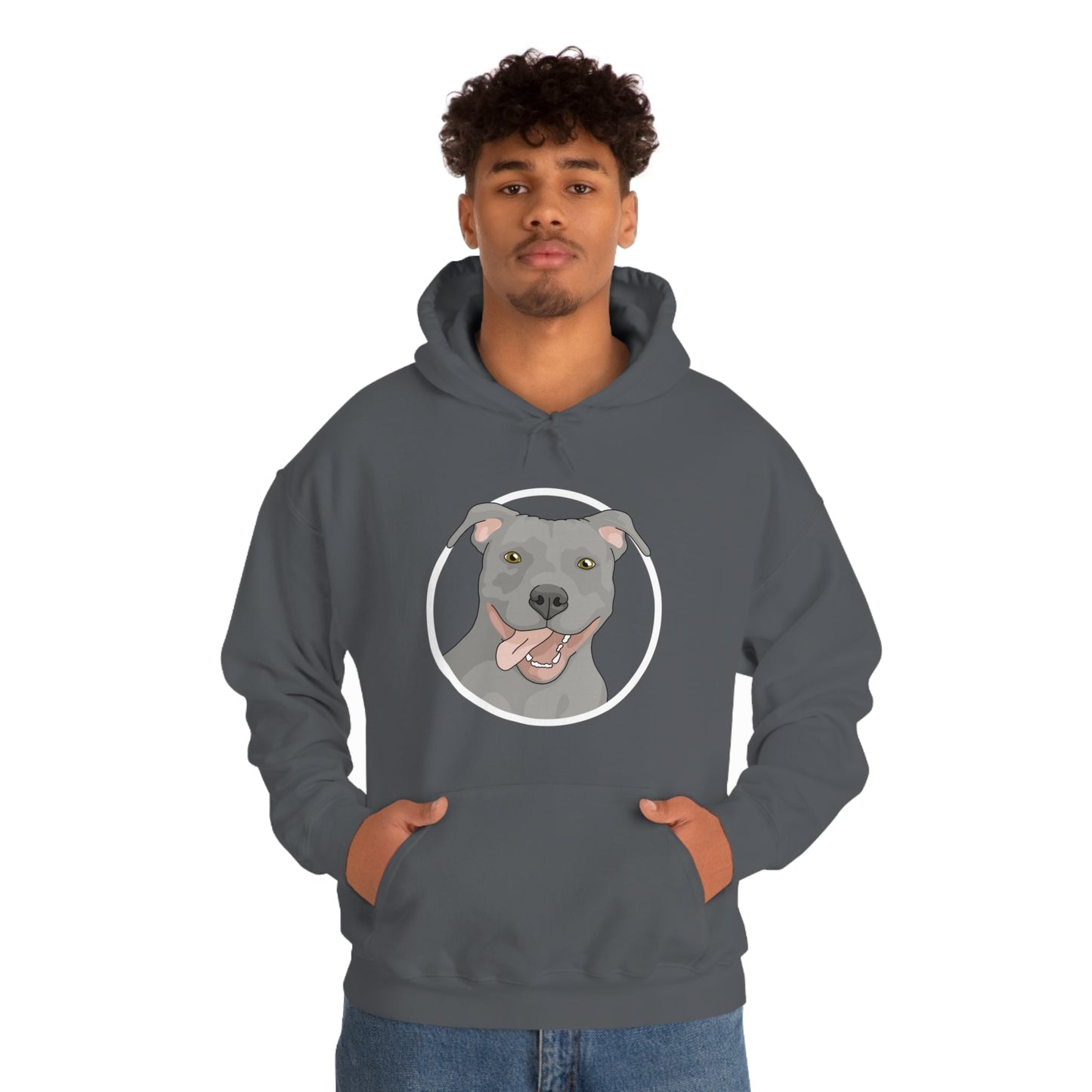 American Pit Bull Terrier Circle | Hooded Sweatshirt - Detezi Designs-25968813492190935648