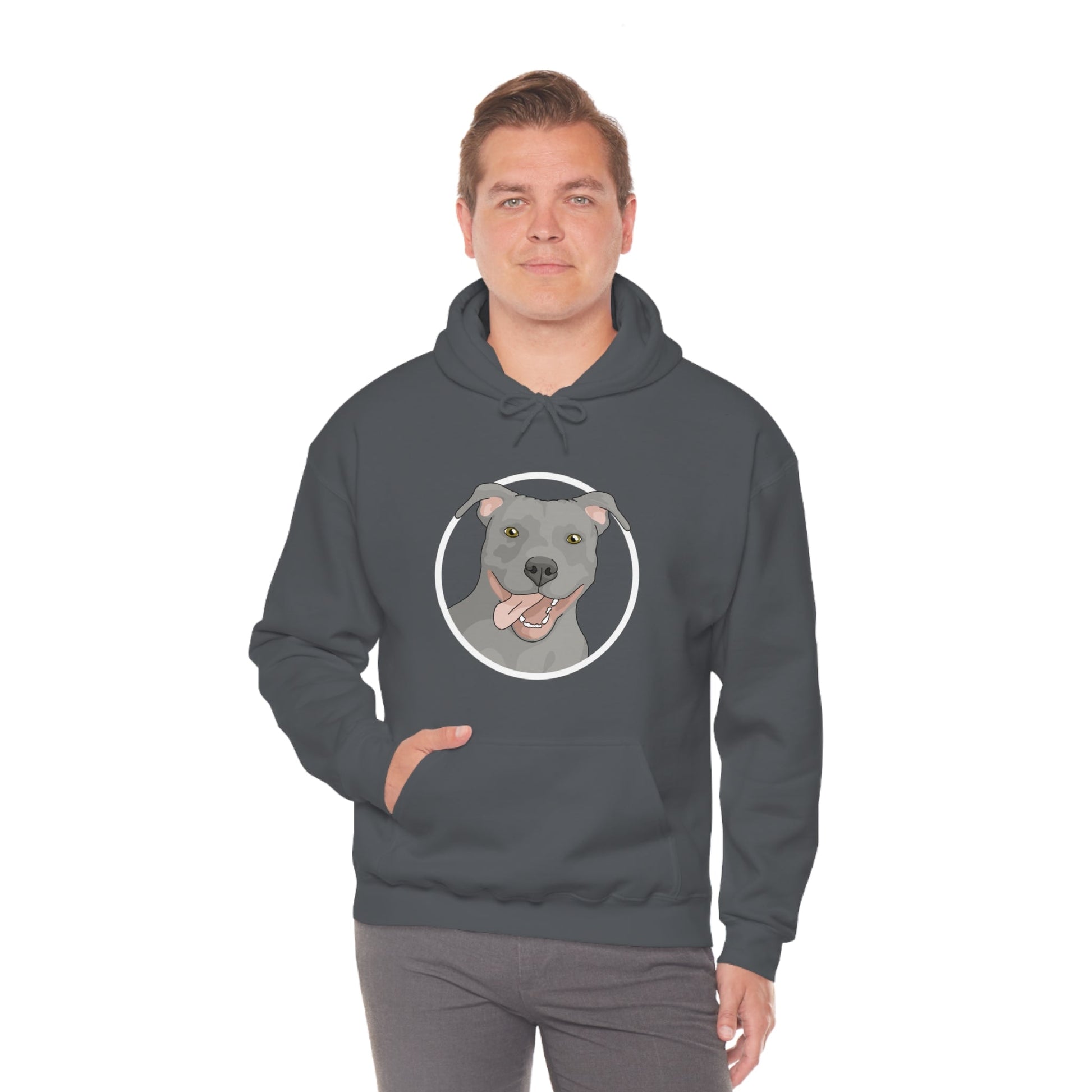 American Pit Bull Terrier Circle | Hooded Sweatshirt - Detezi Designs-25968813492190935648