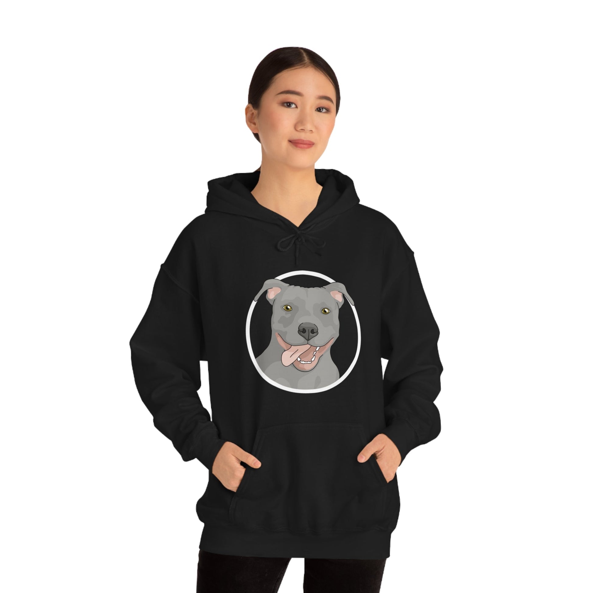 American Pit Bull Terrier Circle | Hooded Sweatshirt - Detezi Designs-25968813492190935648