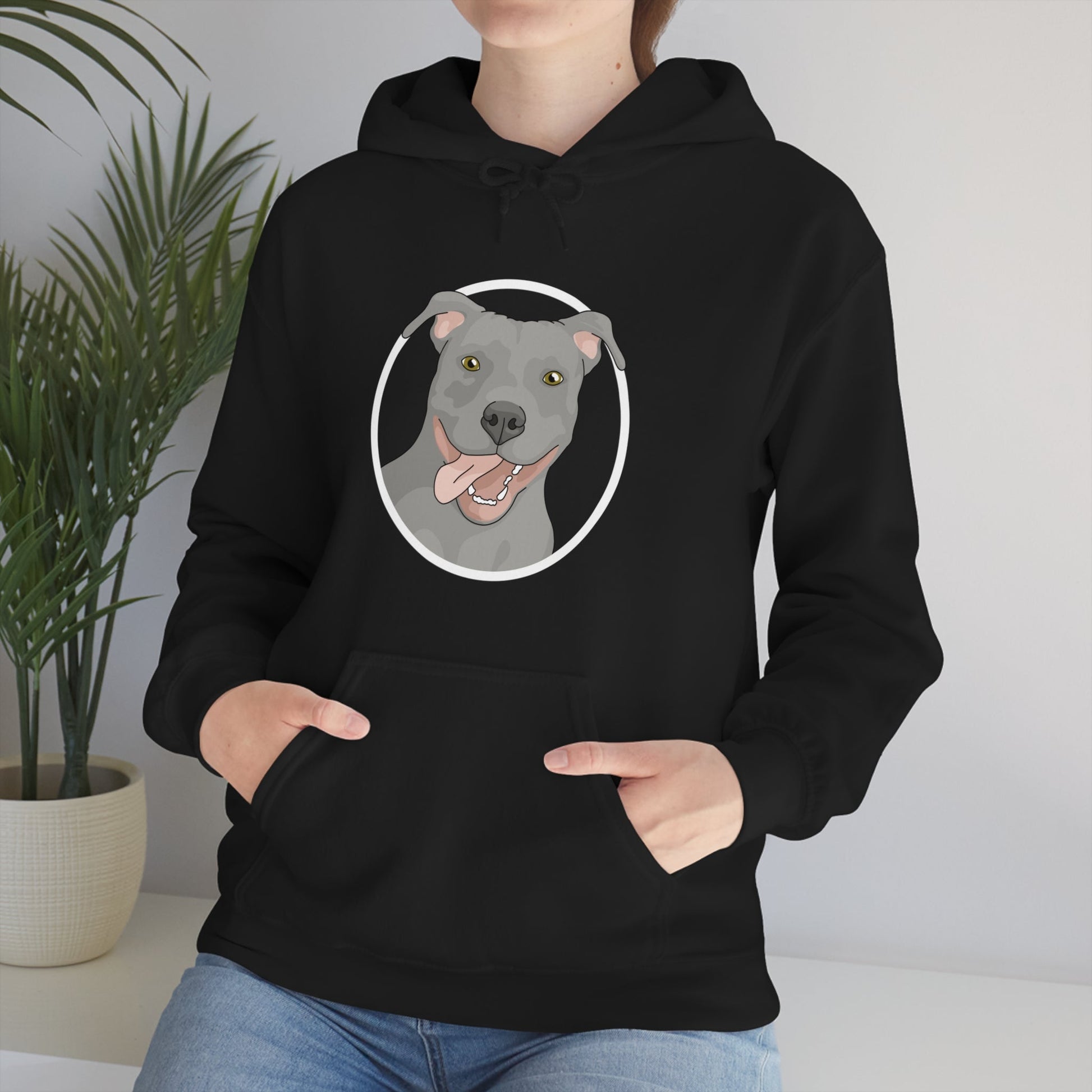 American Pit Bull Terrier Circle | Hooded Sweatshirt - Detezi Designs-25968813492190935648