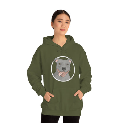 American Pit Bull Terrier Circle | Hooded Sweatshirt - Detezi Designs-25968813492190935648