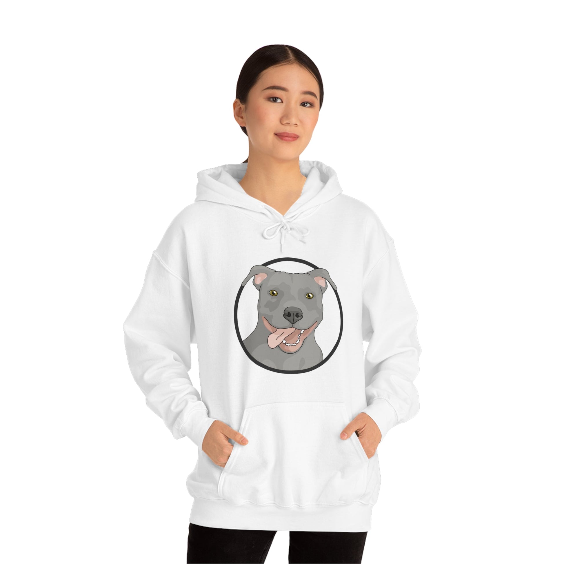 American Pit Bull Terrier Circle | Hooded Sweatshirt - Detezi Designs-25968813492190935648