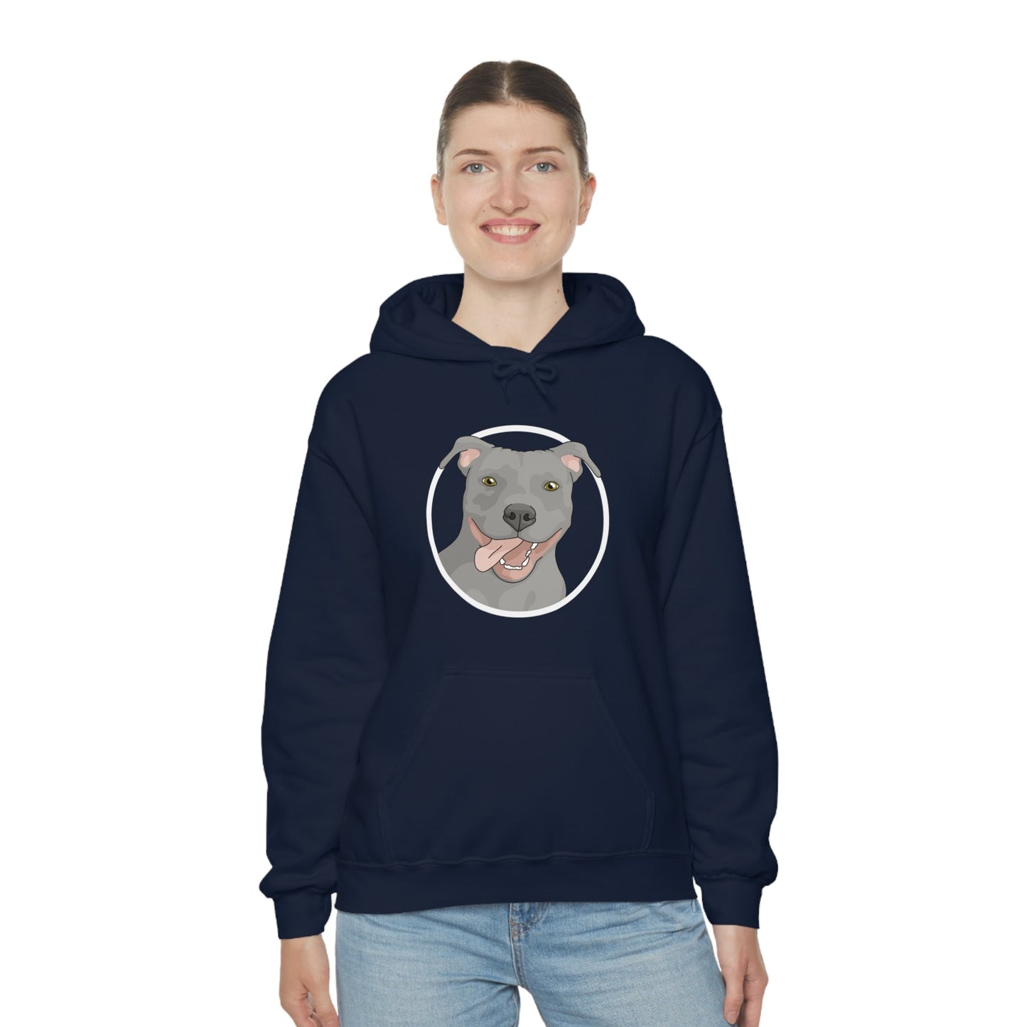 American Pit Bull Terrier Circle | Hooded Sweatshirt - Detezi Designs-75579616822709919019