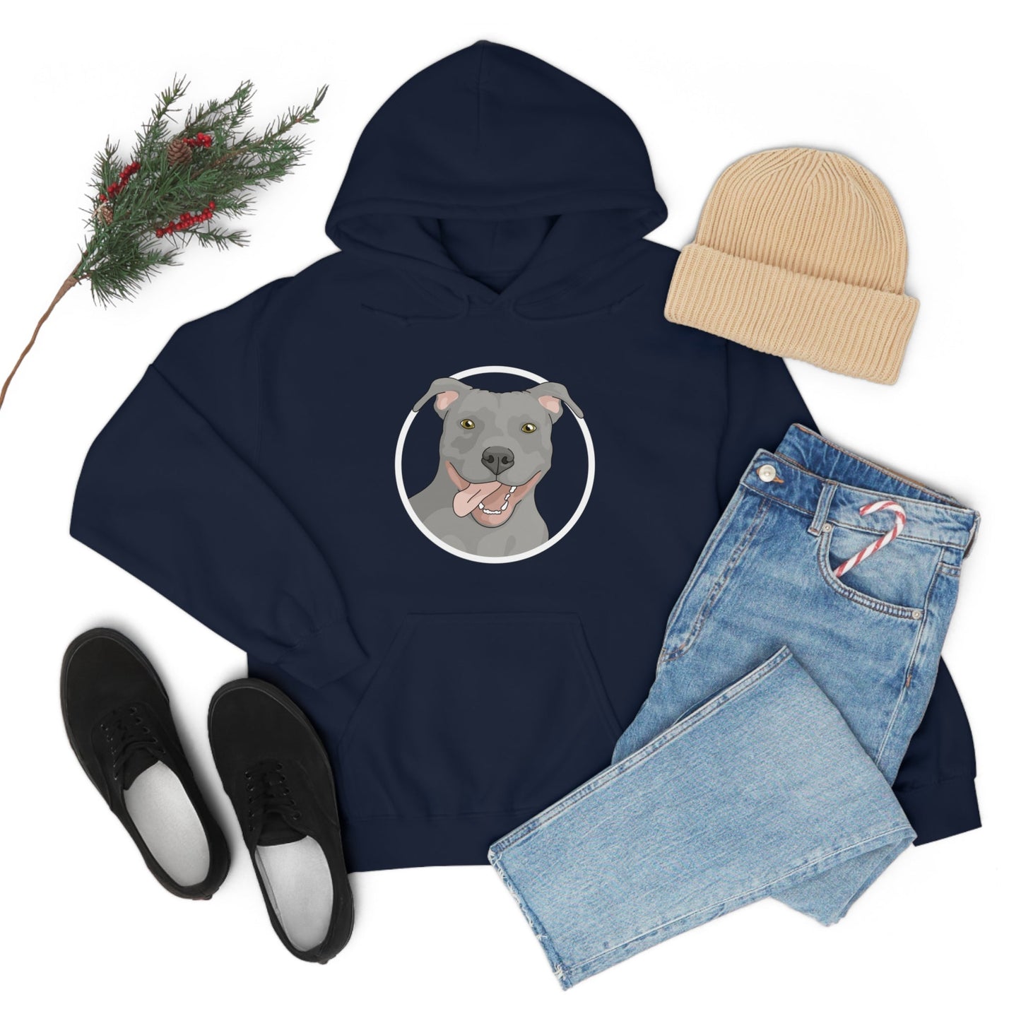 American Pit Bull Terrier Circle | Hooded Sweatshirt - Detezi Designs-75579616822709919019