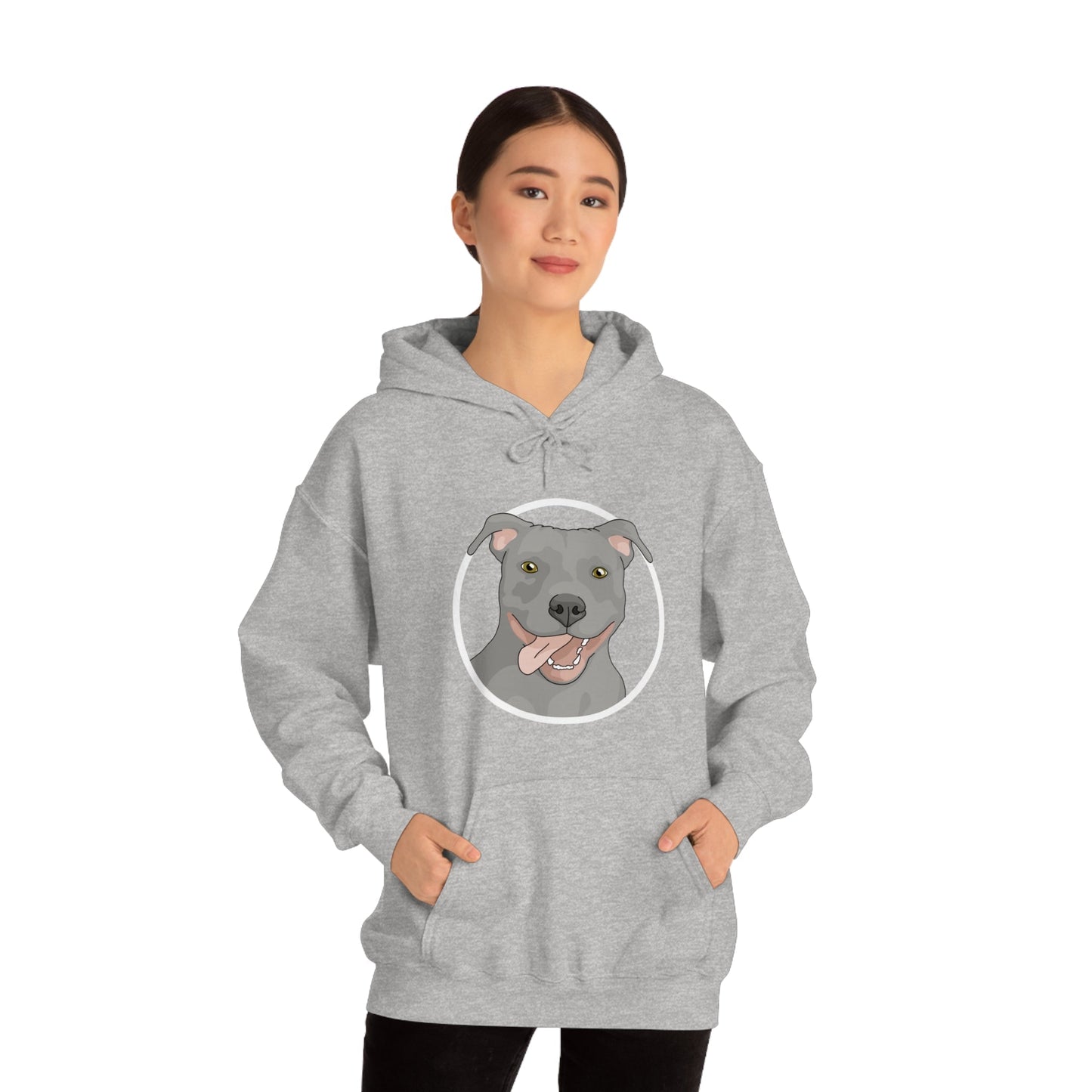 American Pit Bull Terrier Circle | Hooded Sweatshirt - Detezi Designs-75579616822709919019