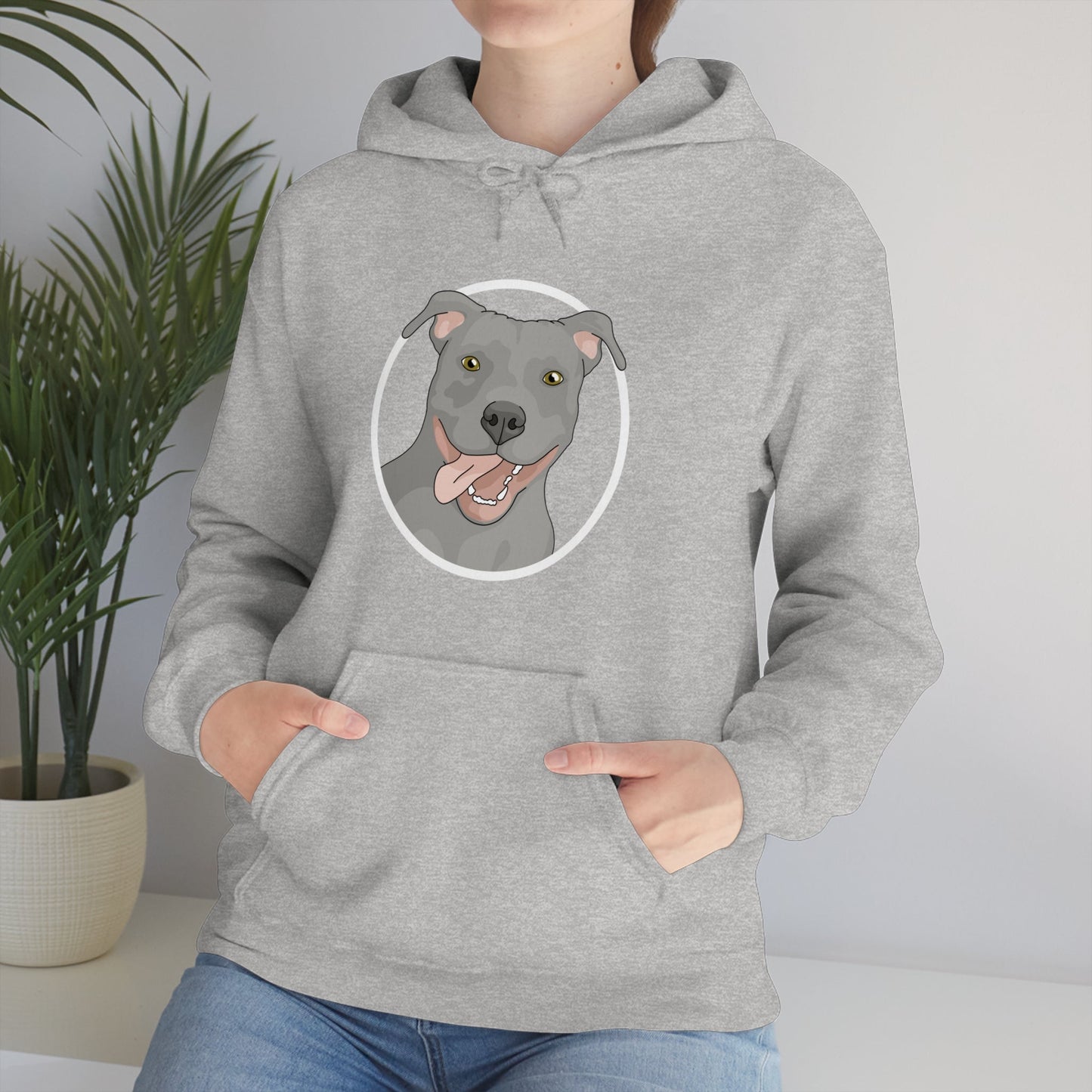 American Pit Bull Terrier Circle | Hooded Sweatshirt - Detezi Designs-75579616822709919019