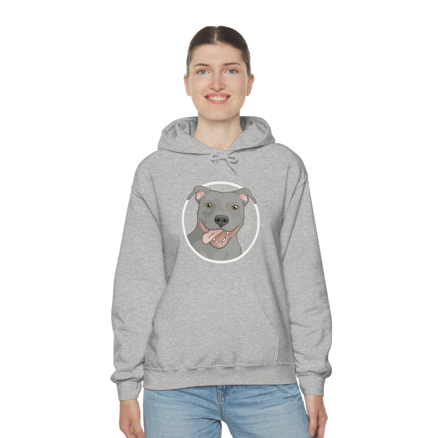 American Pit Bull Terrier Circle | Hooded Sweatshirt - Detezi Designs-75579616822709919019