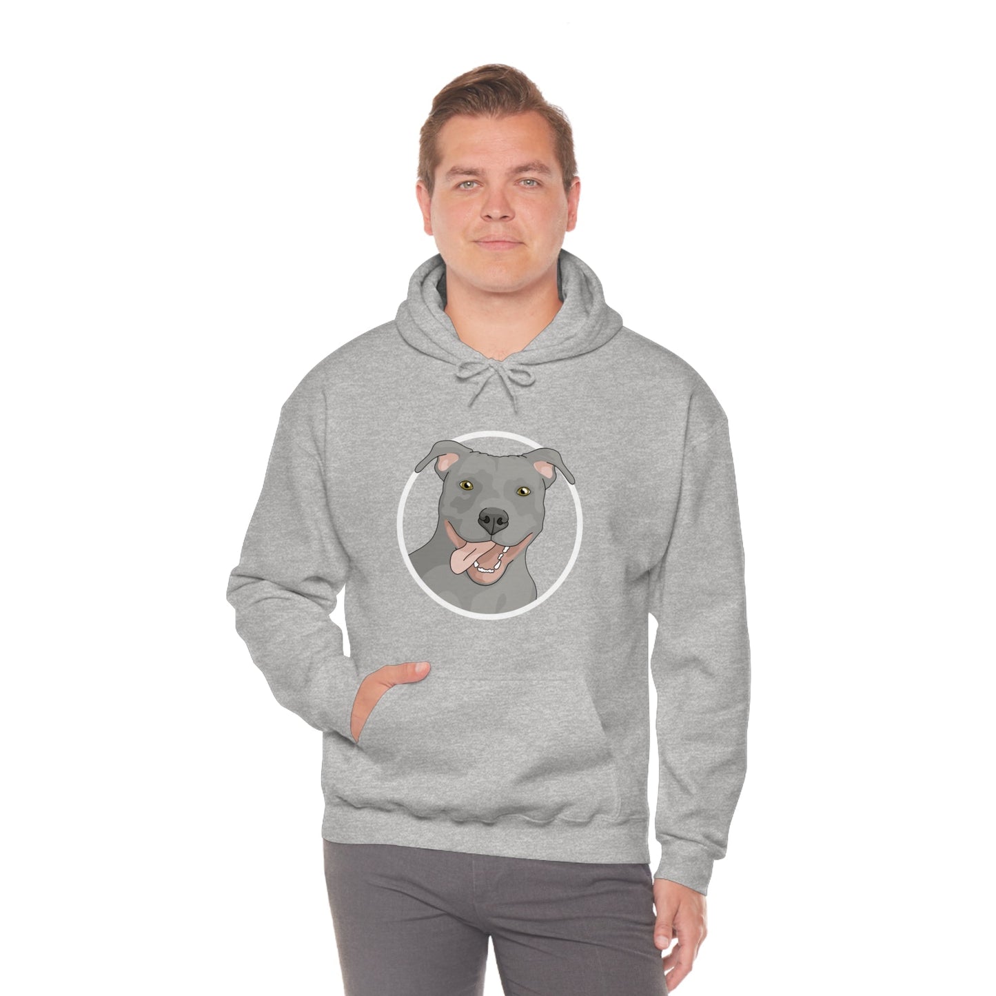 American Pit Bull Terrier Circle | Hooded Sweatshirt - Detezi Designs-75579616822709919019