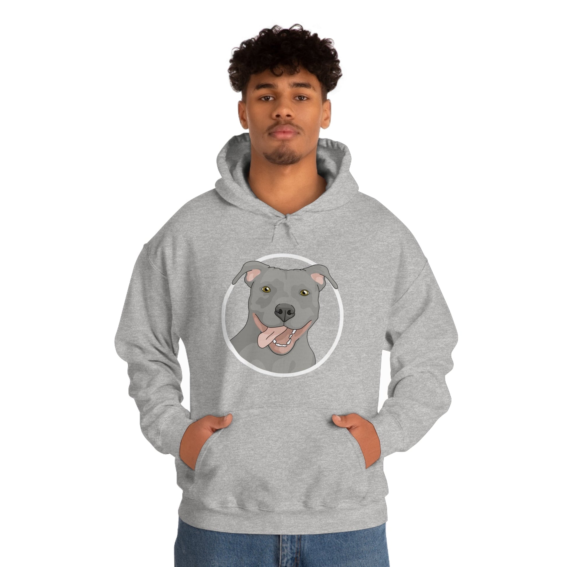 American Pit Bull Terrier Circle | Hooded Sweatshirt - Detezi Designs-75579616822709919019