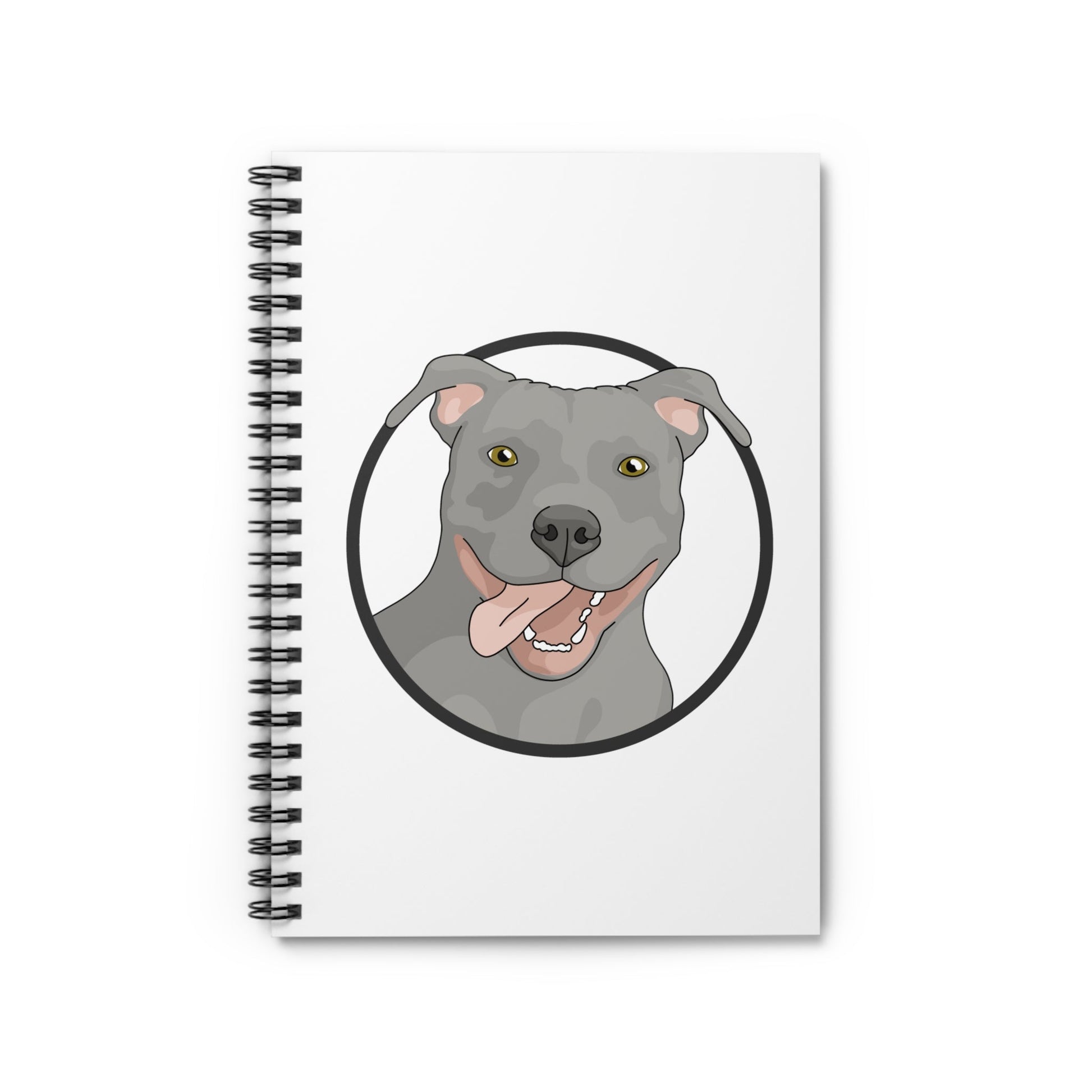 American Pit Bull Terrier Circle | Spiral Notebook - Detezi Designs-33275244003597584182