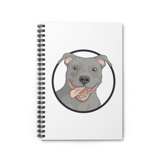 American Pit Bull Terrier Circle | Spiral Notebook - Detezi Designs-33275244003597584182
