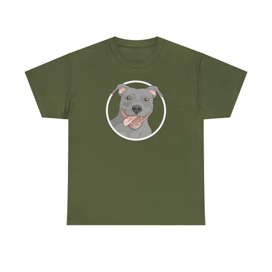 American Pit Bull Terrier Circle | T-shirt - Detezi Designs-18414820371515094219