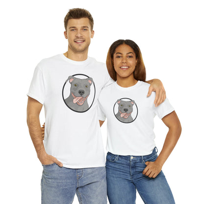 American Pit Bull Terrier Circle | T-shirt - Detezi Designs-23263863797133419464