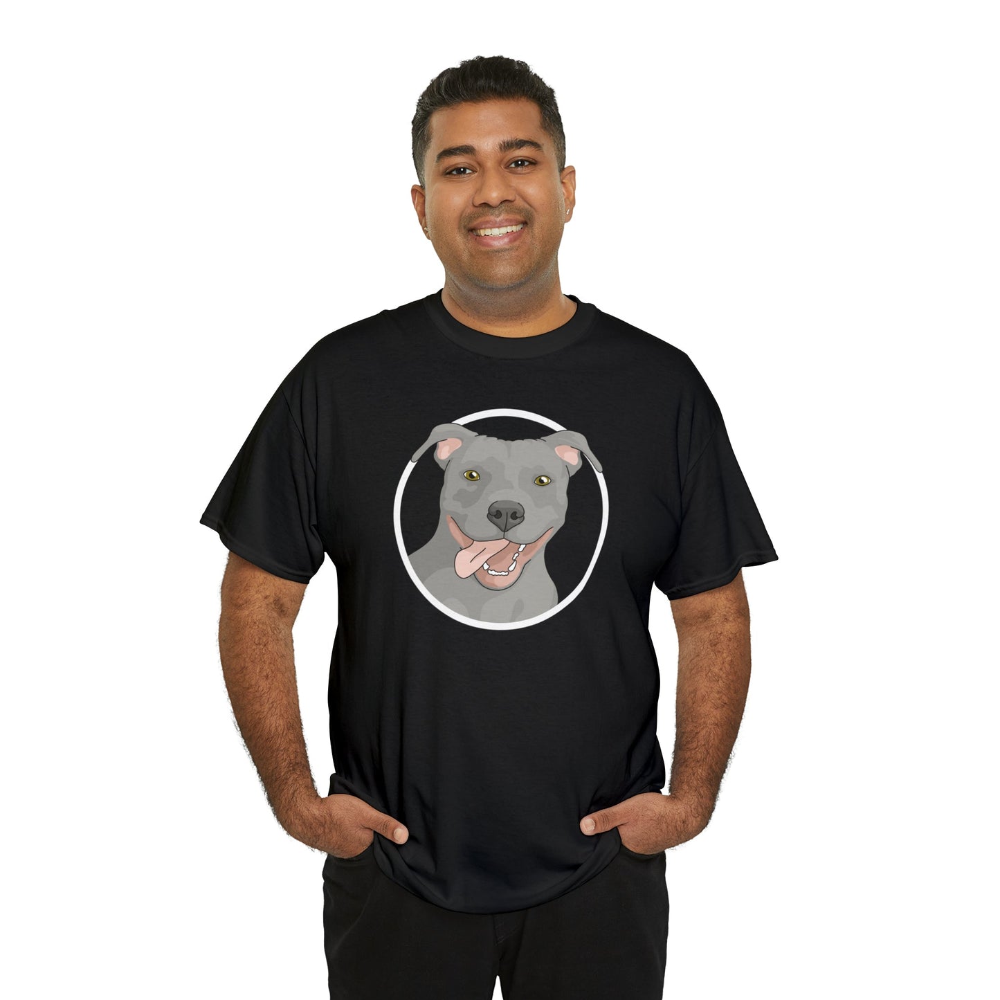 American Pit Bull Terrier Circle | T-shirt - Detezi Designs-23263863797133419464