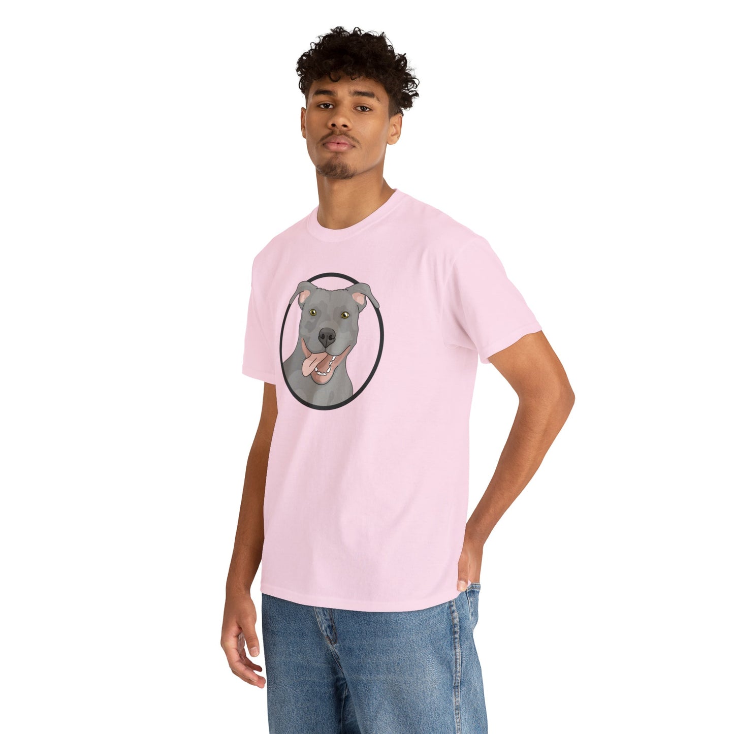 American Pit Bull Terrier Circle | T-shirt - Detezi Designs-23263863797133419464