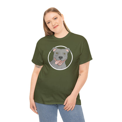 American Pit Bull Terrier Circle | T-shirt - Detezi Designs-23263863797133419464