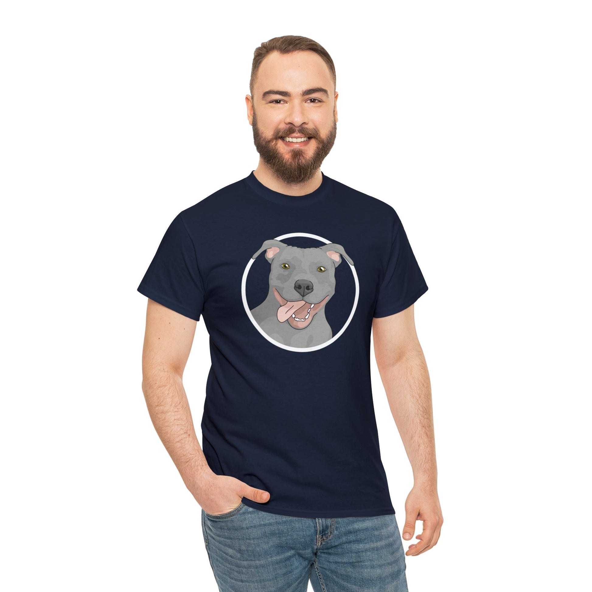 American Pit Bull Terrier Circle | T-shirt - Detezi Designs-23263863797133419464