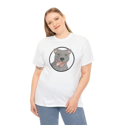 American Pit Bull Terrier Circle | T-shirt - Detezi Designs-23263863797133419464