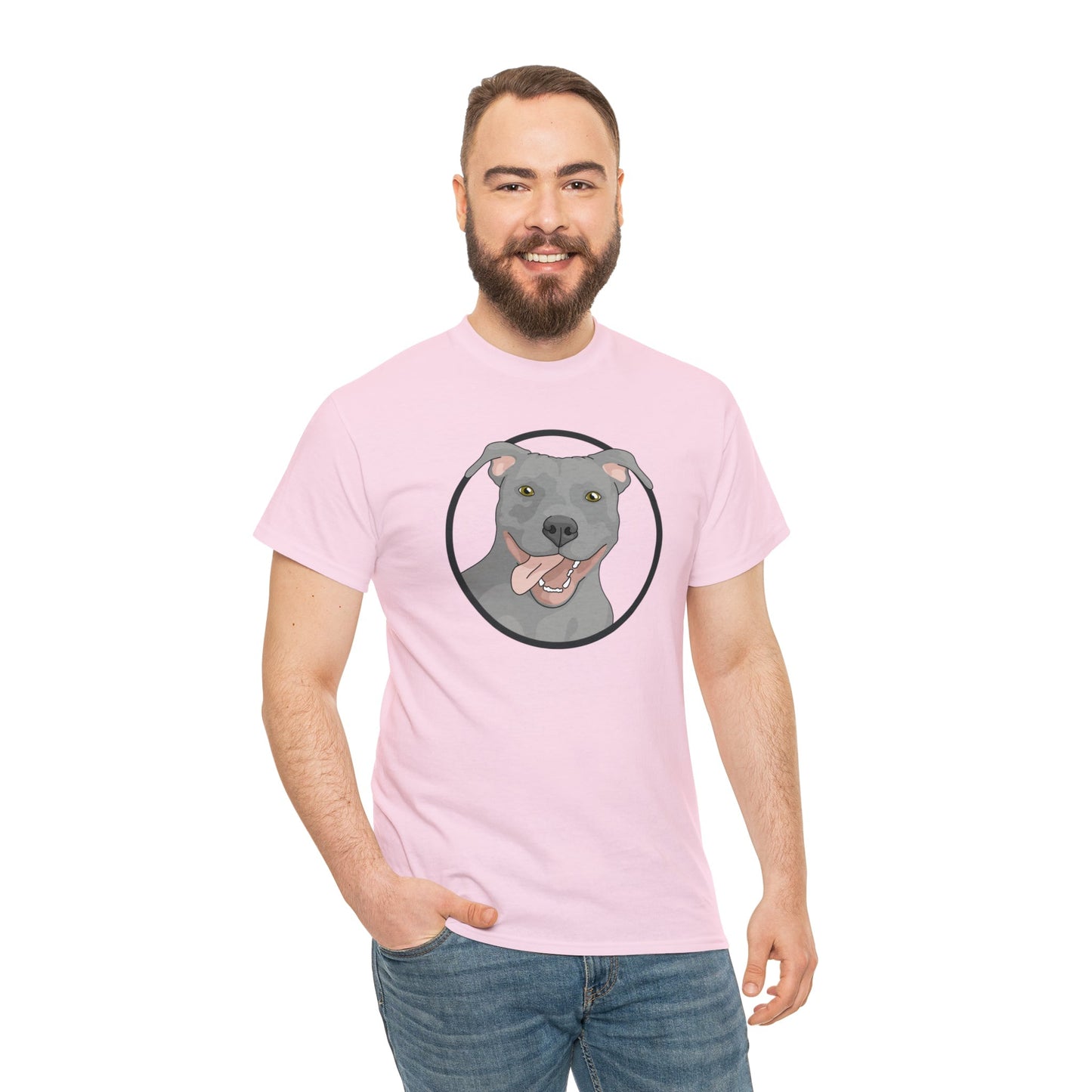 American Pit Bull Terrier Circle | T-shirt - Detezi Designs-23263863797133419464