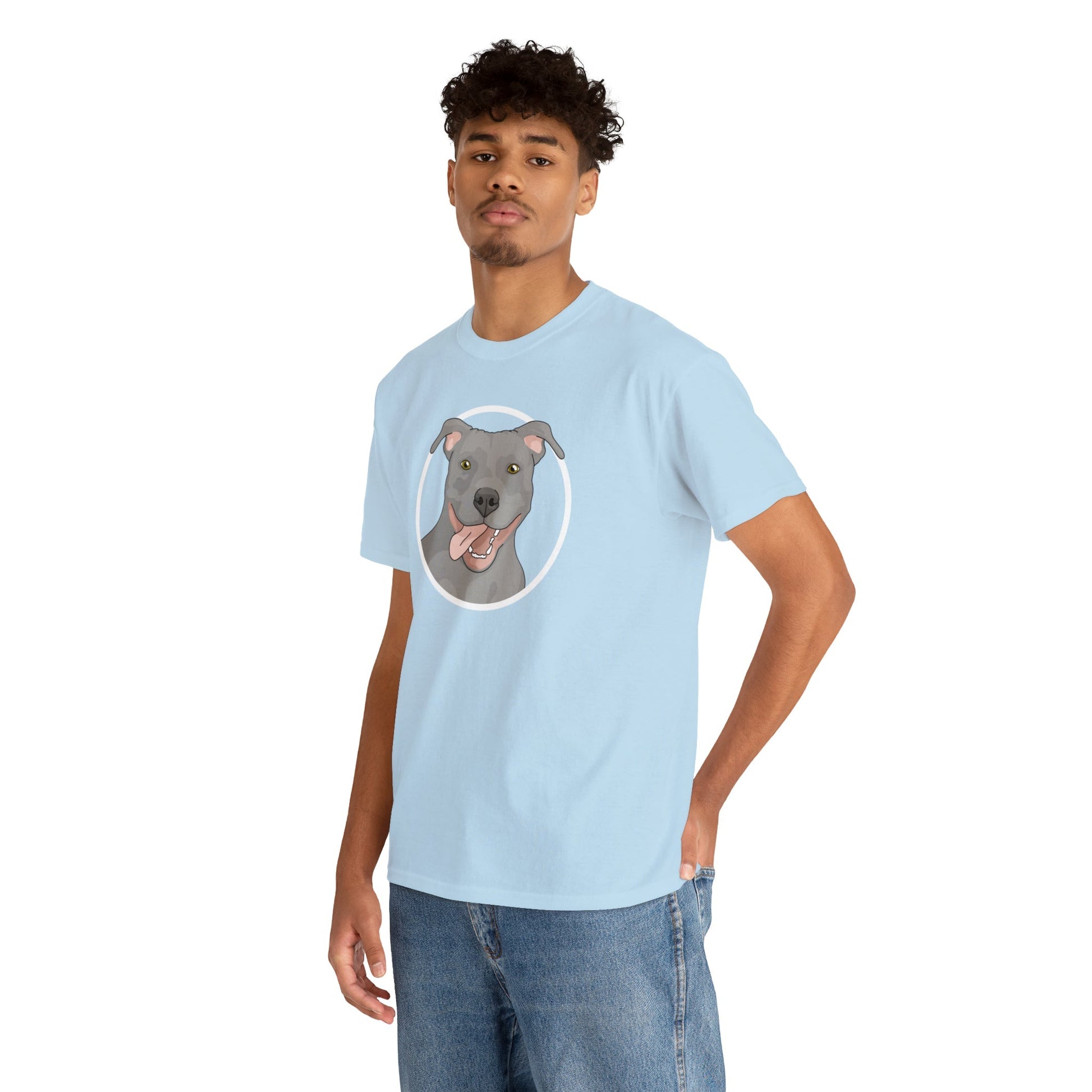 American Pit Bull Terrier Circle | T-shirt - Detezi Designs-23263863797133419464