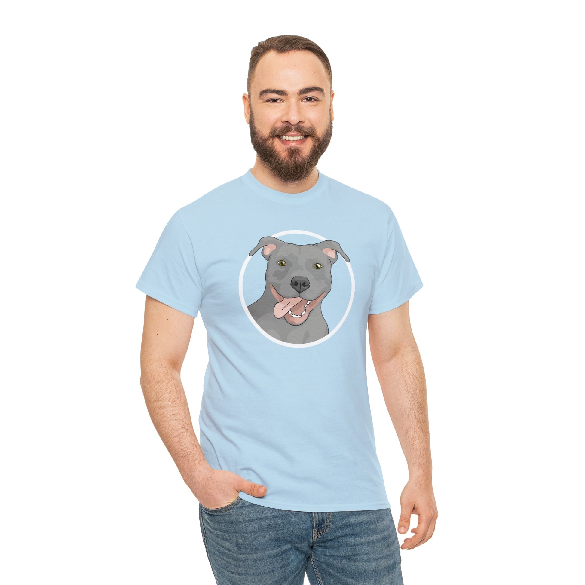 American Pit Bull Terrier Circle | T-shirt - Detezi Designs-23263863797133419464