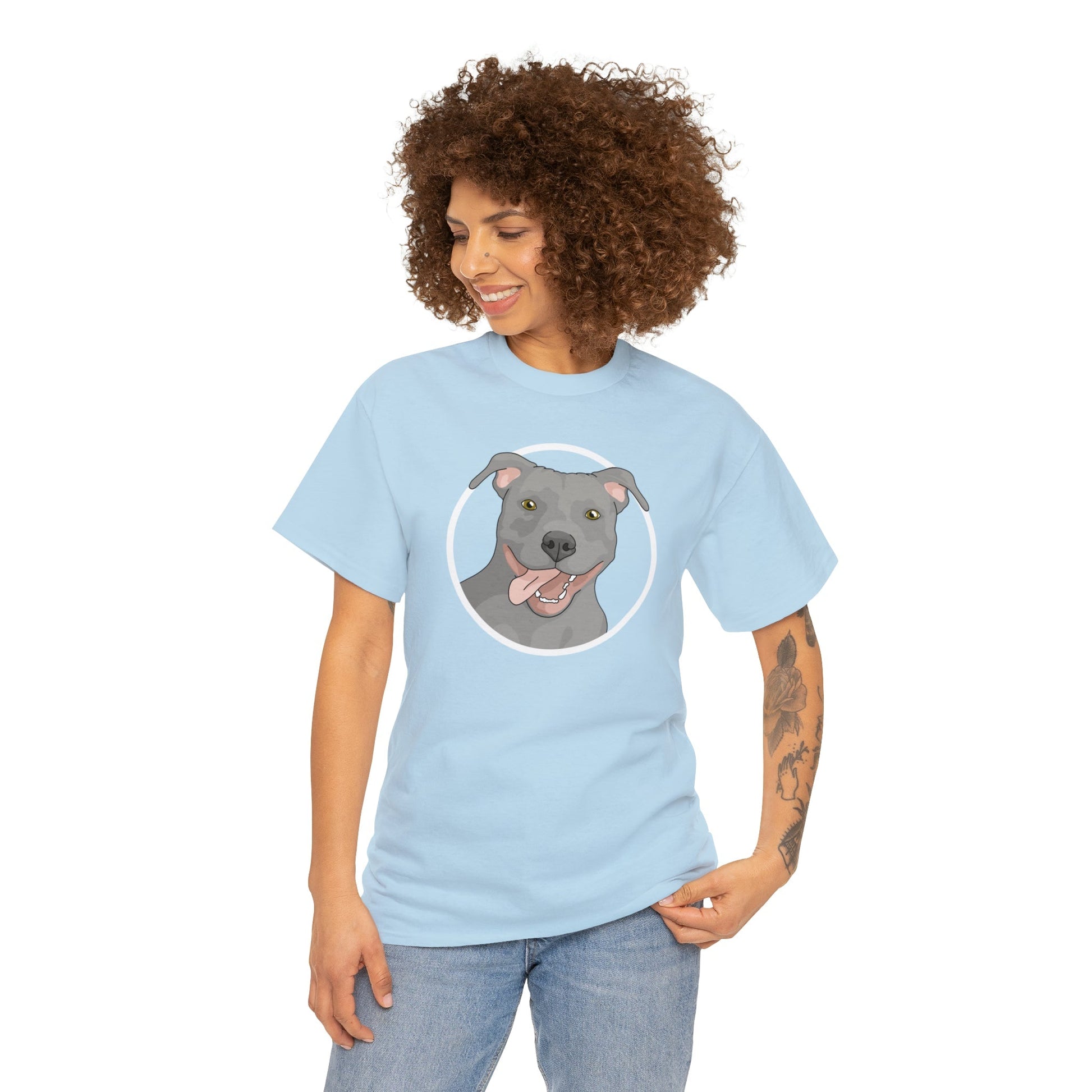 American Pit Bull Terrier Circle | T-shirt - Detezi Designs-23263863797133419464