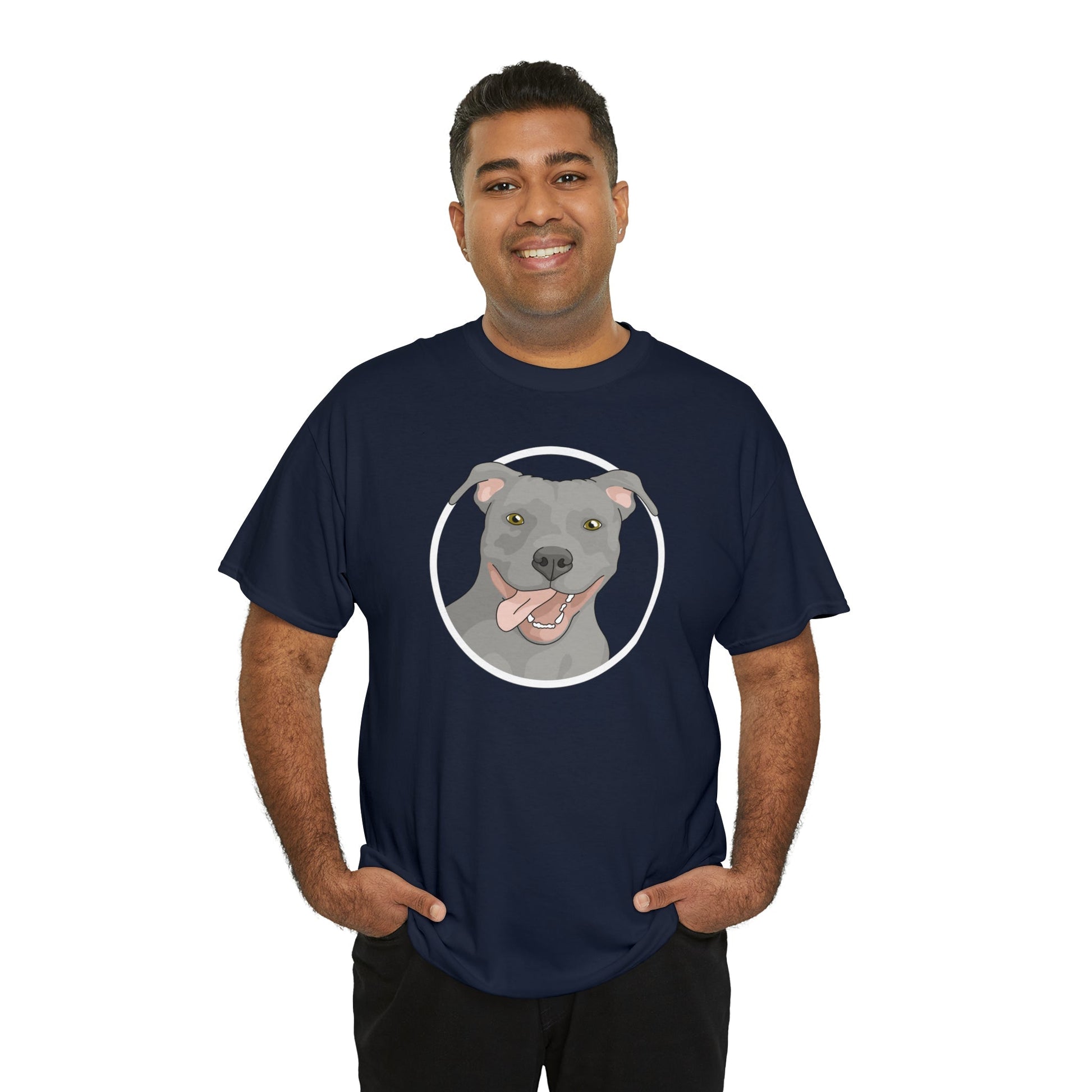 American Pit Bull Terrier Circle | T-shirt - Detezi Designs-23263863797133419464