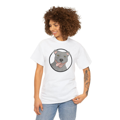 American Pit Bull Terrier Circle | T-shirt - Detezi Designs-23263863797133419464