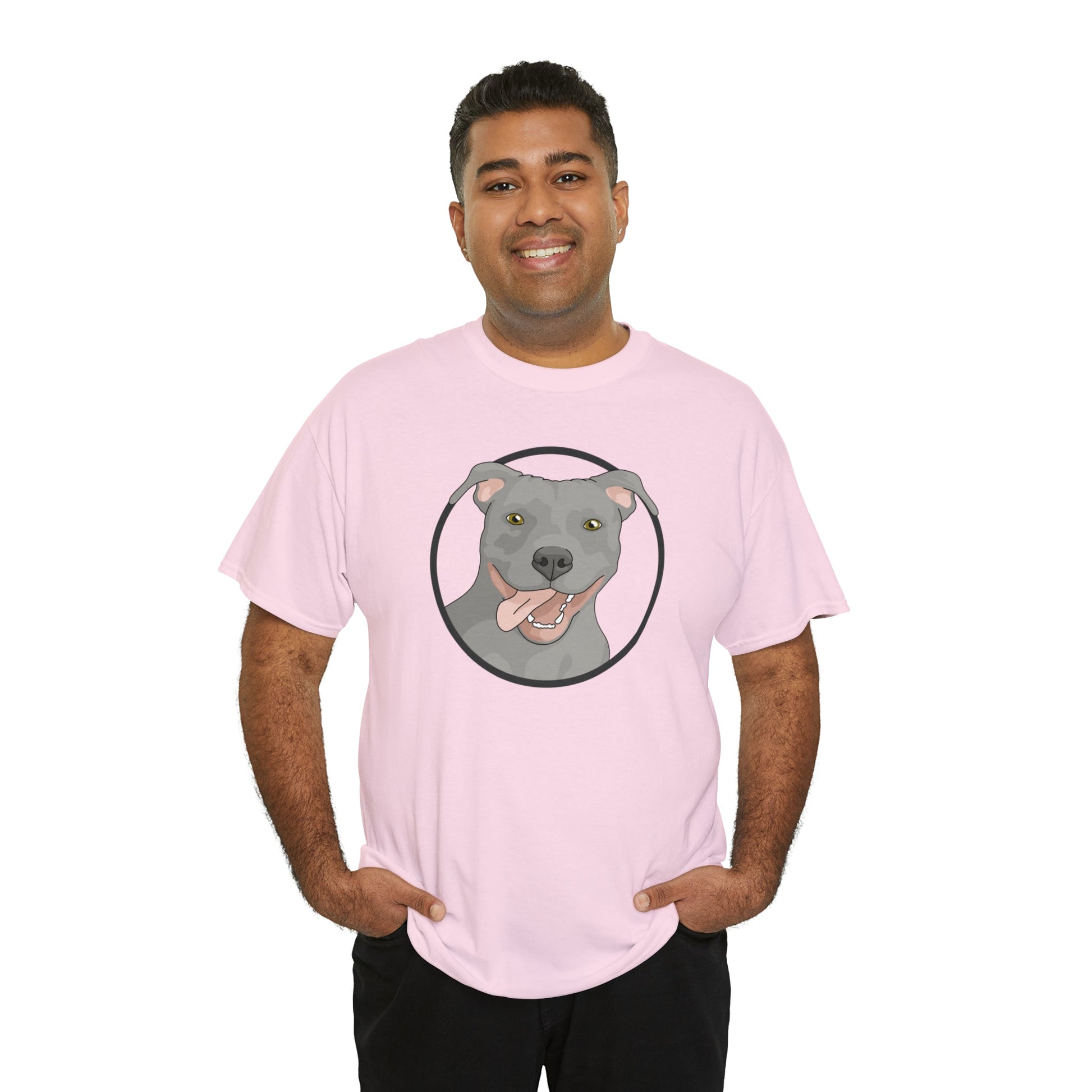 American Pit Bull Terrier Circle | T-shirt - Detezi Designs-23263863797133419464