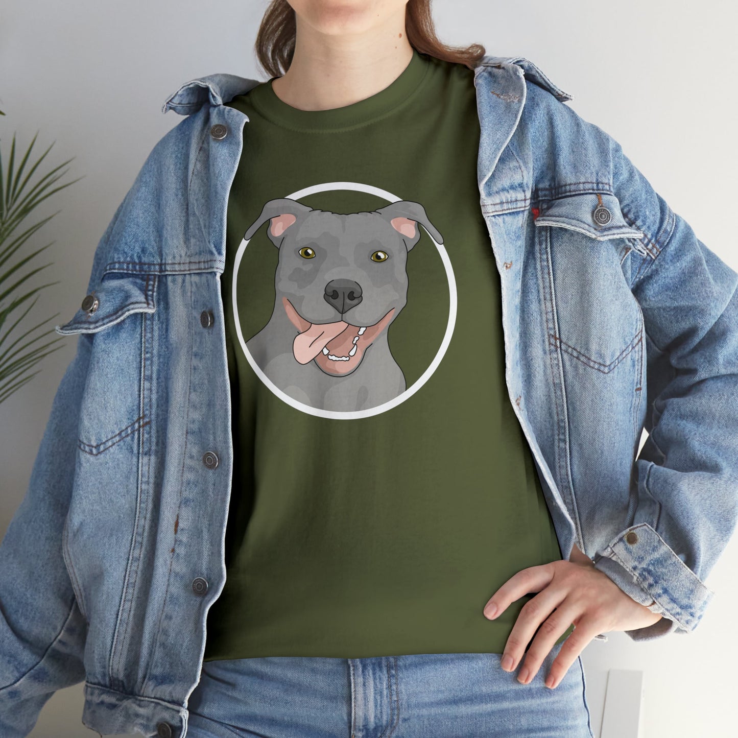 American Pit Bull Terrier Circle | T-shirt - Detezi Designs-23263863797133419464