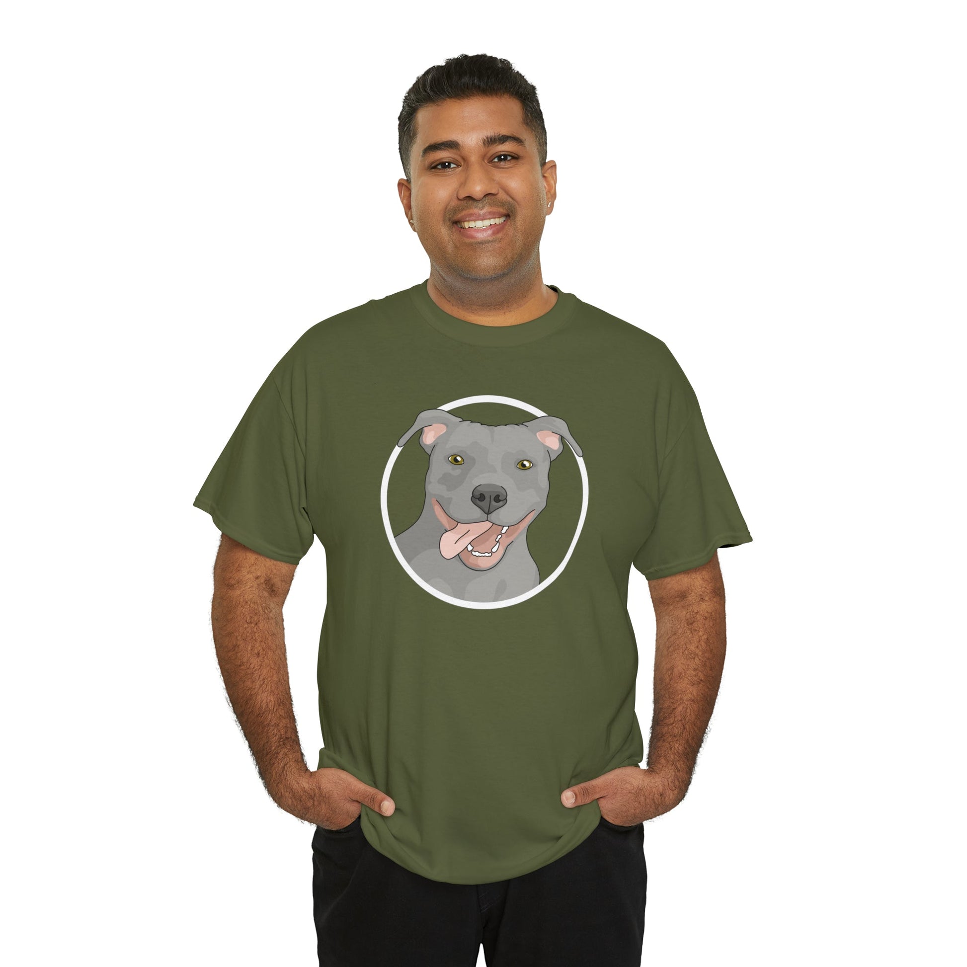 American Pit Bull Terrier Circle | T-shirt - Detezi Designs-23263863797133419464