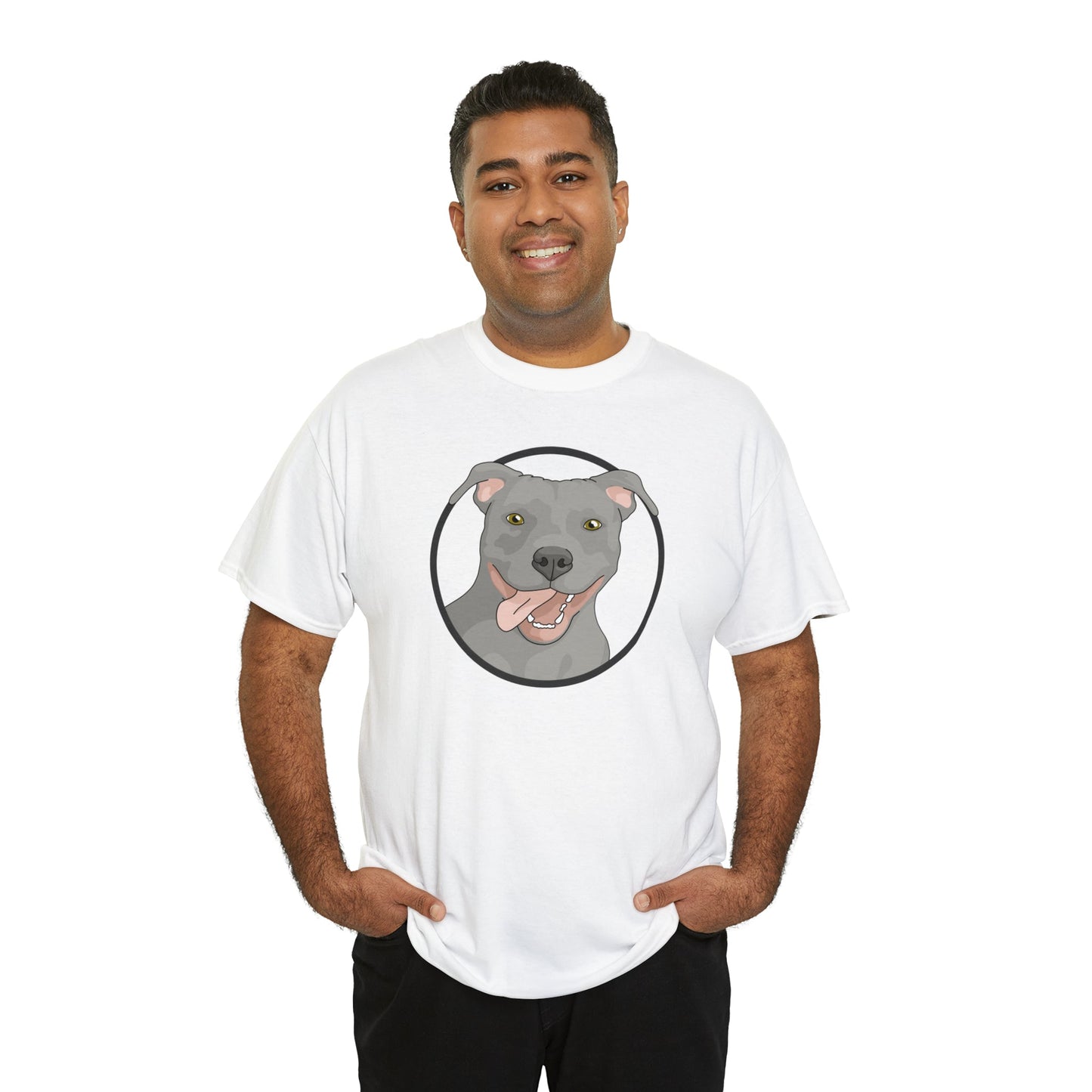 American Pit Bull Terrier Circle | T-shirt - Detezi Designs-23263863797133419464