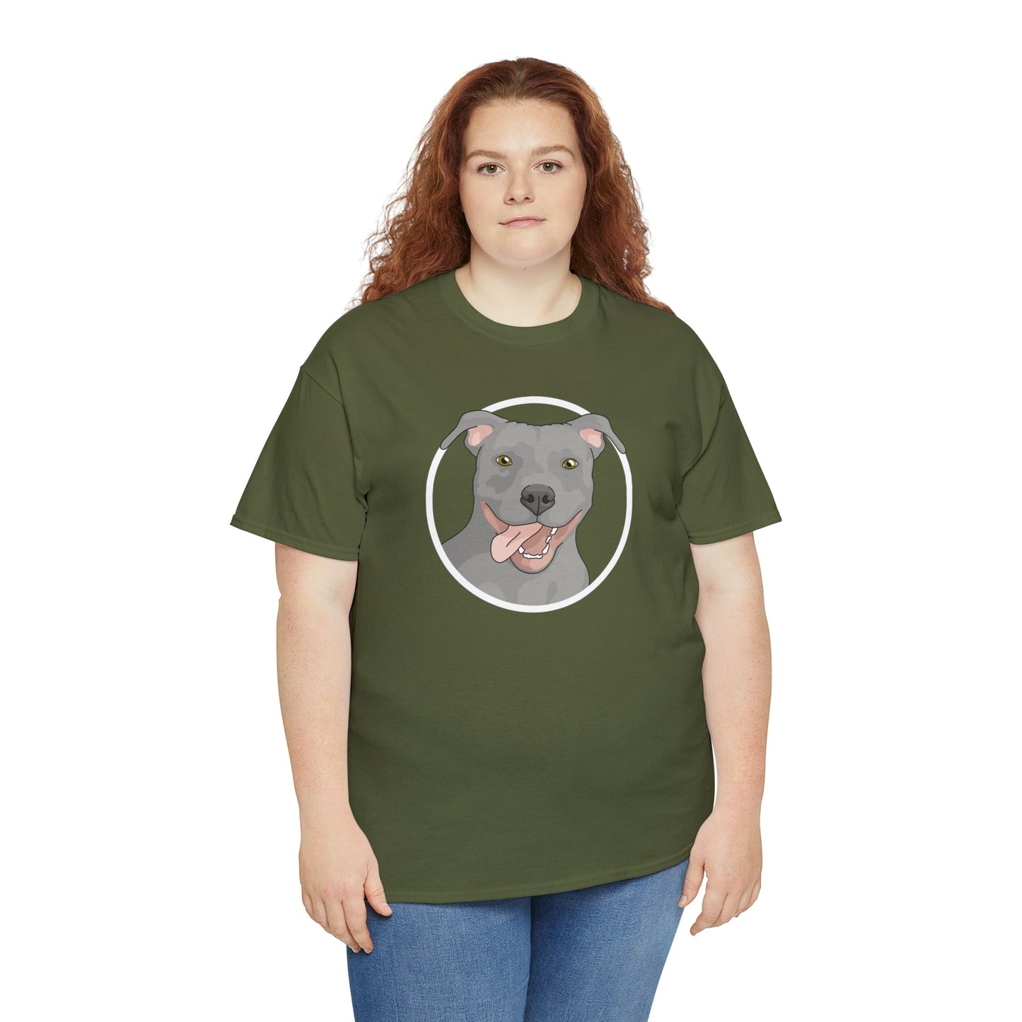 American Pit Bull Terrier Circle | T-shirt - Detezi Designs-23263863797133419464