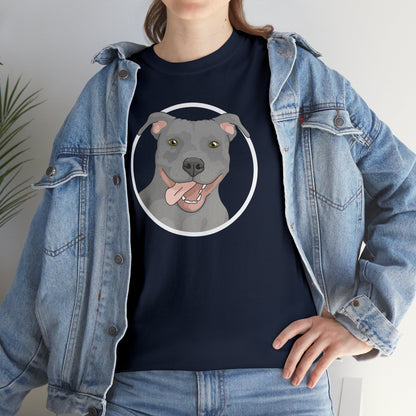 American Pit Bull Terrier Circle | T-shirt - Detezi Designs-23263863797133419464