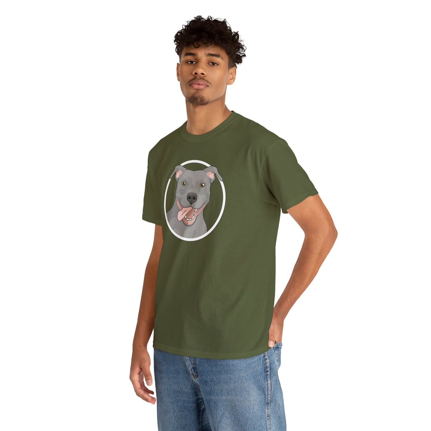 American Pit Bull Terrier Circle | T-shirt - Detezi Designs-23263863797133419464