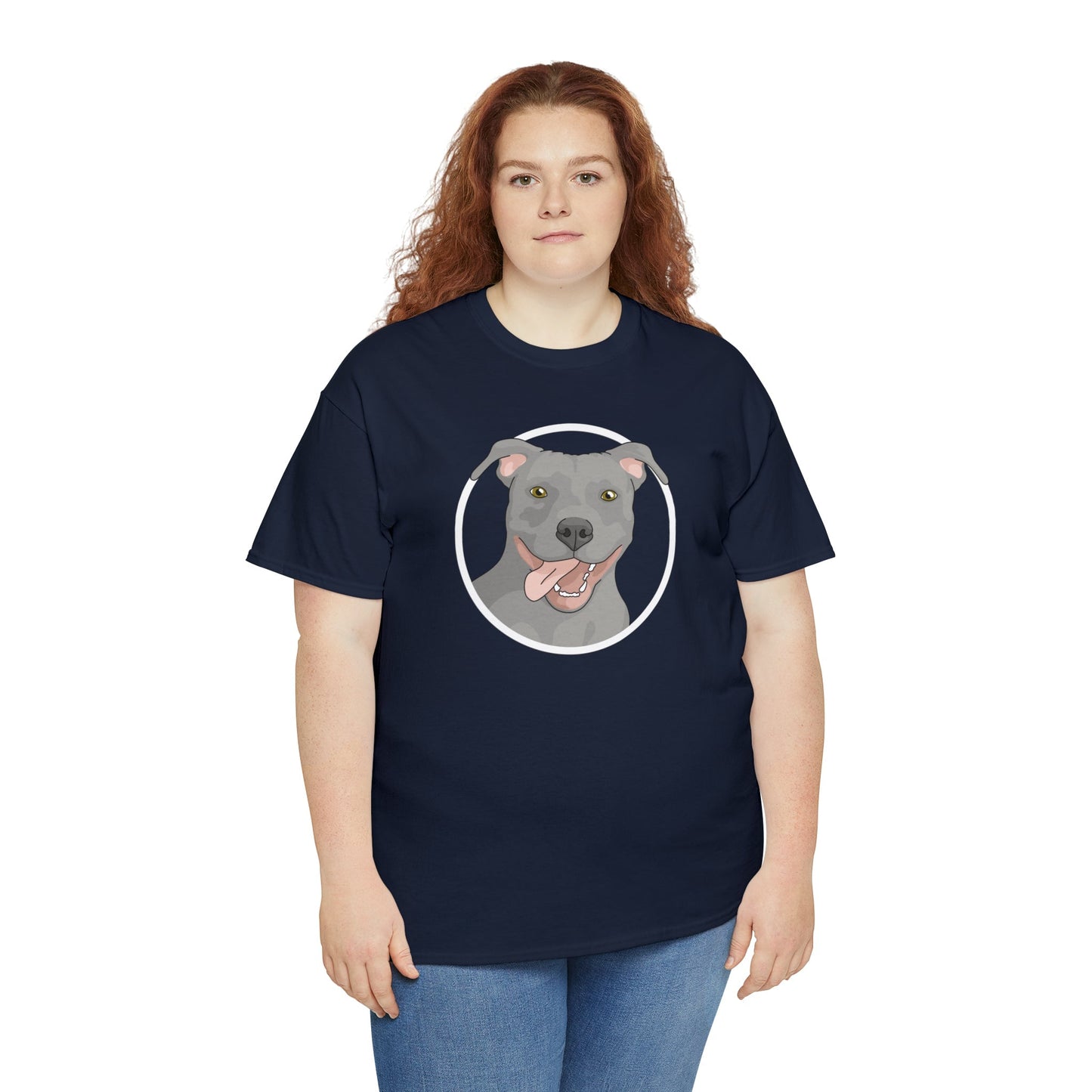 American Pit Bull Terrier Circle | T-shirt - Detezi Designs-23263863797133419464