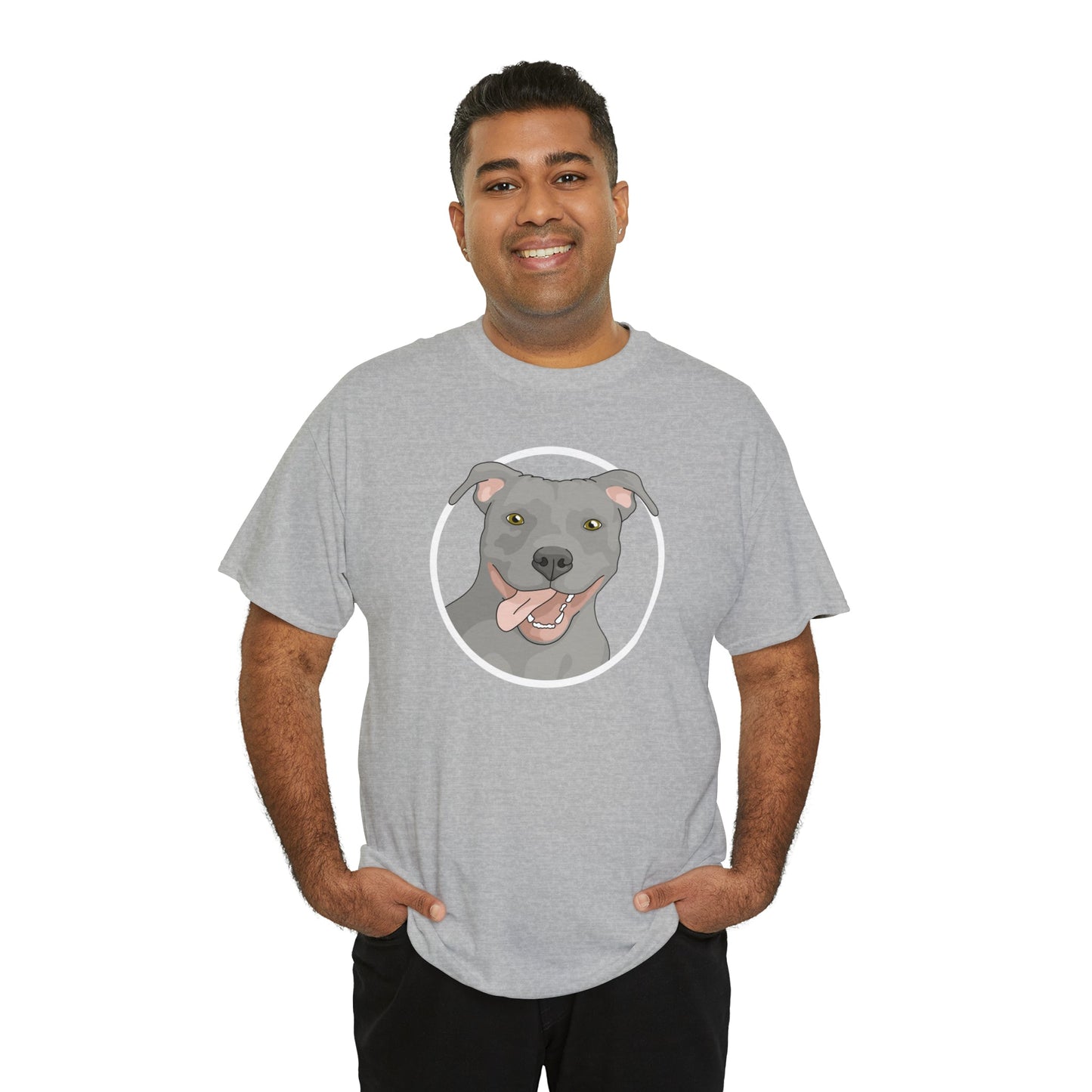 American Pit Bull Terrier Circle | T-shirt - Detezi Designs-23263863797133419464